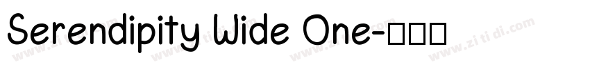 Serendipity Wide One字体转换